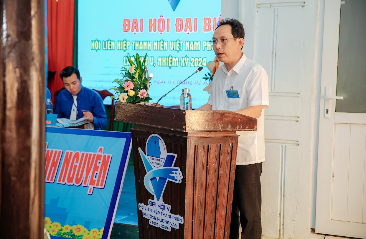 Phát biểu chỉ đạo Tại đại hội Đồng chí Hoàng Anh Tuấn - PBT Đảng ủy, Chủ tịch UBND phường